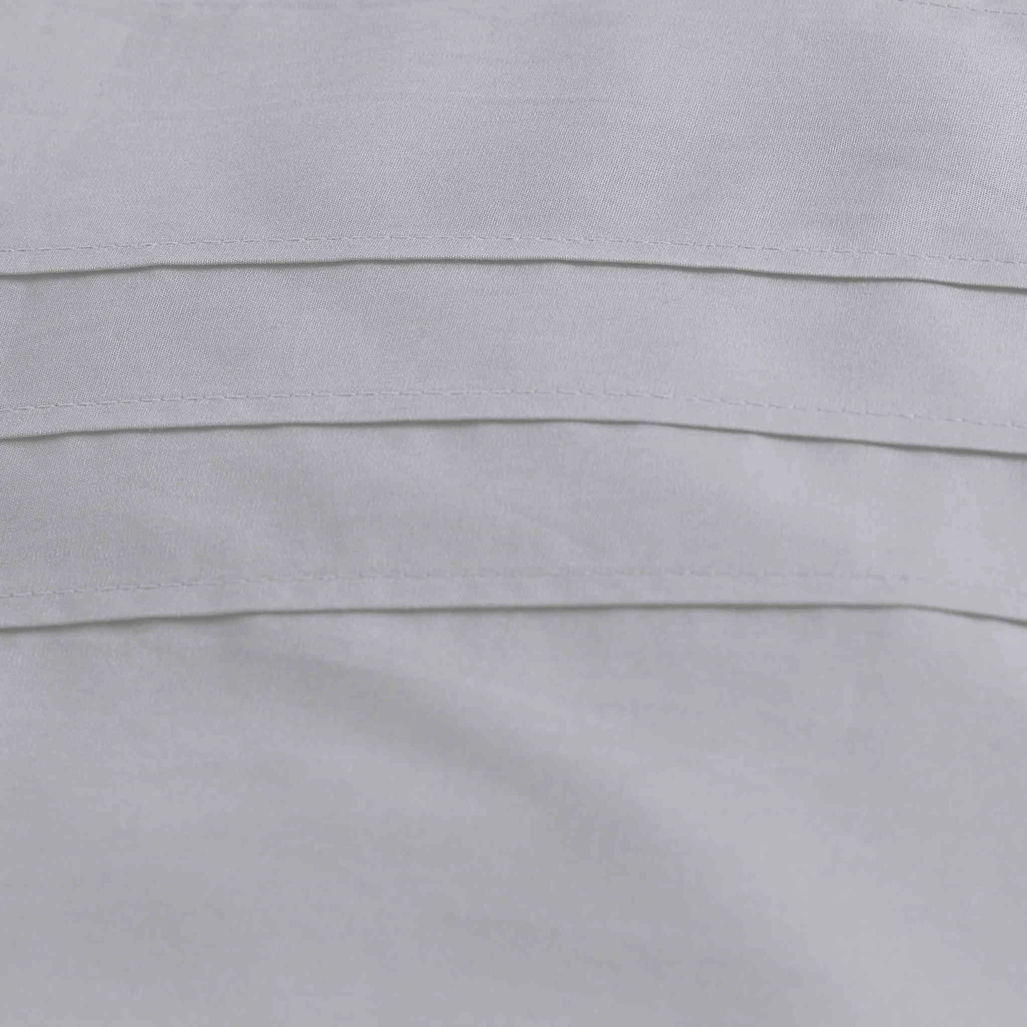 Parure De Lit Plis Religieuses Percale Gris 4 Parure De Lit Plis Religieuses Percale Gris – Image 2