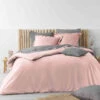 Parure De Lit Coton Lavé Stonalia Rose 1 Parure De Lit Coton Lavé Stonalia Rose -Terre de nuit boutique parure stonalia rose