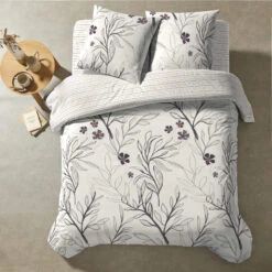 Parure De Lit Suliac 240x220 Cm -Terre de nuit boutique parure suliac vue dessus