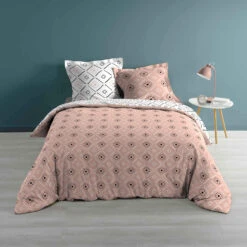 Parure De Lit Tahina 240x220 Cm 12 Parure De Lit Tahina 240x220 Cm -Terre de nuit boutique parure tahina rose 2