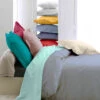 Housse De Couette Percale Baltique - Tradilinge -Terre de nuit boutique percale 0001 balitique