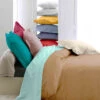 Housse De Couette Percale Moka - Tradilinge