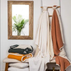 Plaid Double Gaze Sherpa 130x180 Cm -Terre de nuit boutique plaid double gaz sherpa ambiance