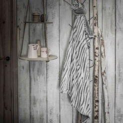 Plaid Today Chalet Écorce Gris 125x150