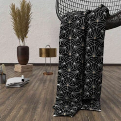 Plaid Polaire Osiris Noir 120x160 Cm