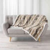 Plaid Imitation Fourrure/sherpa Grizzly 125x150 Cm -Terre de nuit boutique plaid grizzly naturel