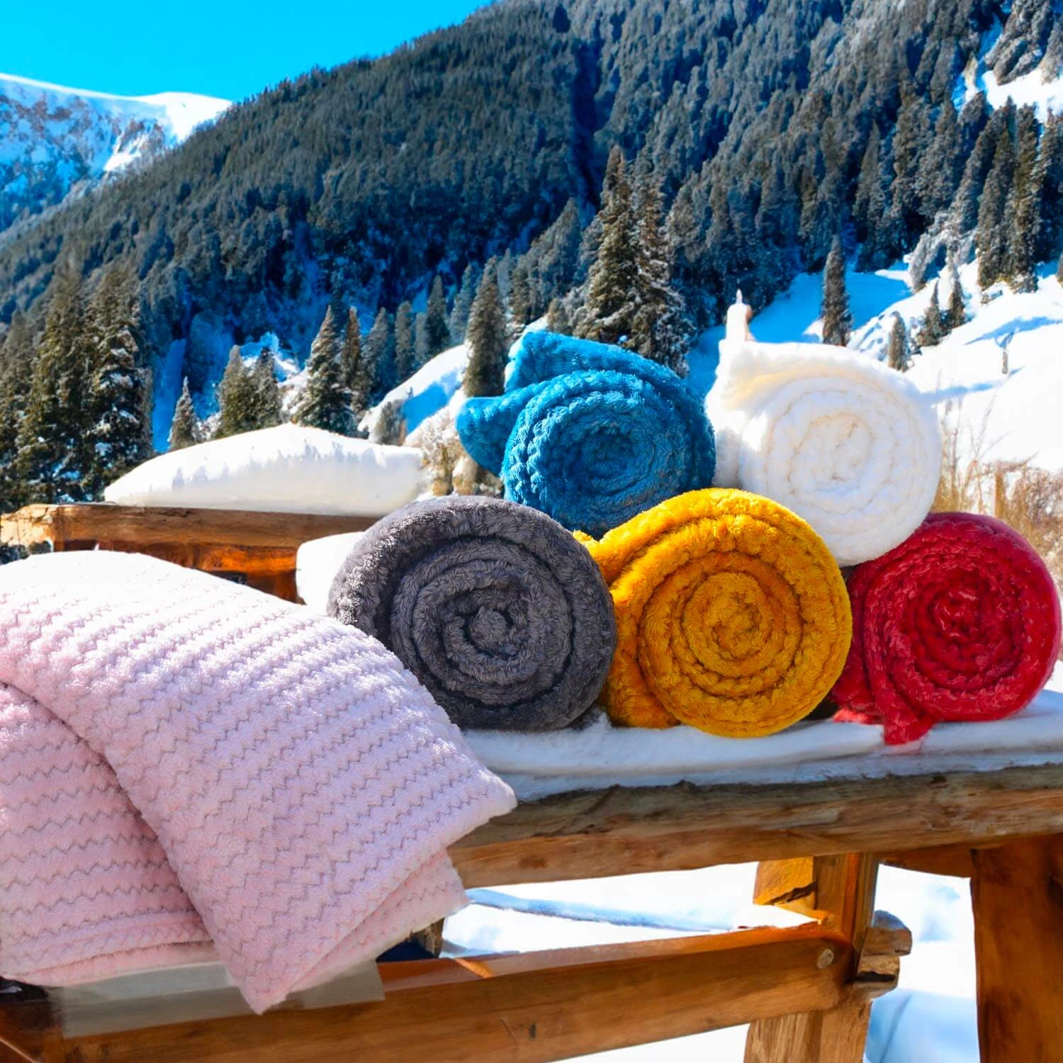 Plaid Cocooning 120x160 Cm 4 Plaid Cocooning 120x160 Cm – Image 2