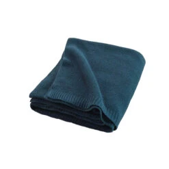 Plaid Tricotine 125x150 Cm 25 Plaid Tricotine 125x150 Cm -Terre de nuit boutique plaid tricotine bleu zoom 1 1