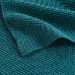 Plaid Tricotine 125x150 Cm 32 Plaid Tricotine 125x150 Cm -Terre de nuit boutique plaid tricotine emeraude