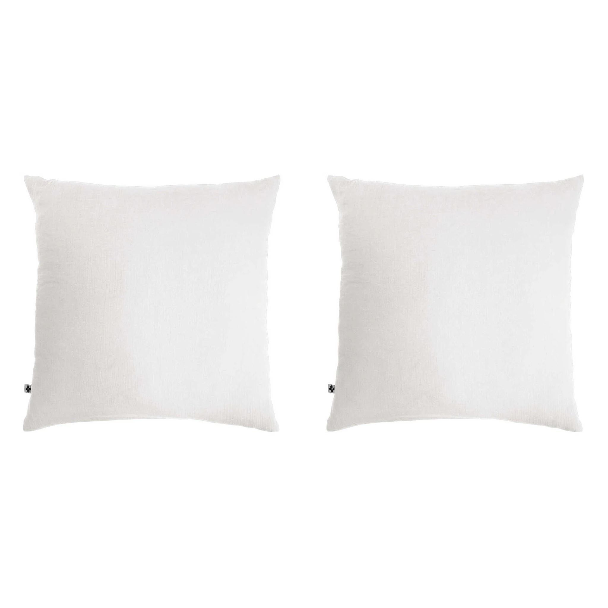 Lot De 2 Taies D'oreillers Double Gaze De Coton Blanc 3 Lot De 2 Taies D'oreillers Double Gaze De Coton Blanc