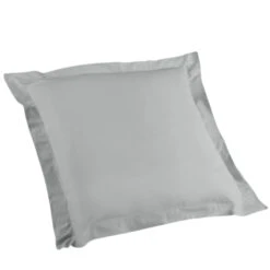 Taie D'oreiller Biolina En Coton Biologique 24 Taie D'oreiller Biolina En Coton Biologique -Terre de nuit boutique taie oreiller carre biolina gris fond blanc 1 1
