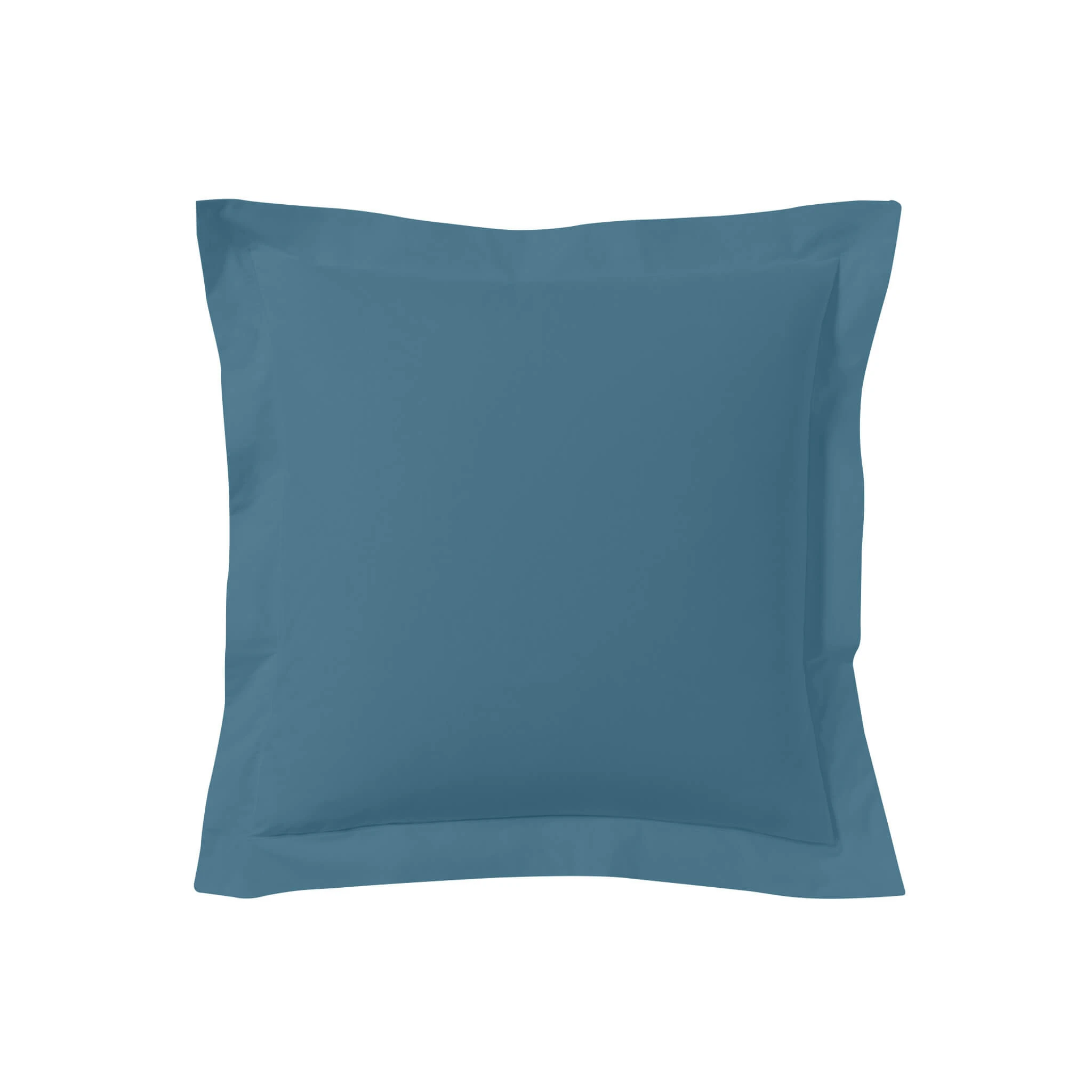 Lot De 2 Taies D'oreillers Bleu Minéral 100% Coton Biologique 4 Lot De 2 Taies D'oreillers Bleu Minéral 100% Coton Biologique – Image 2