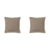 Lot De 2 Taies D'oreillers Biscuit 100% Coton 1 Lot De 2 Taies D'oreillers Biscuit 100% Coton -Terre de nuit boutique taie oreiller coton biscuit fond blanc 1