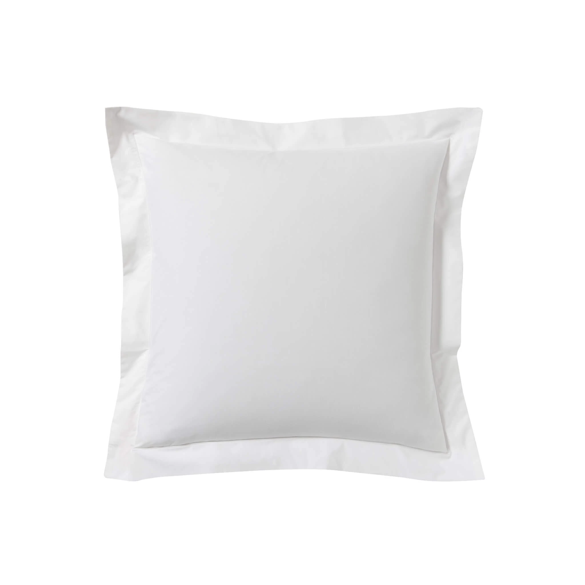 Lot De 2 Taies D'oreillers Blanc 100% Coton 4 Lot De 2 Taies D'oreillers Blanc 100% Coton – Image 2