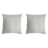 Lot De 2 Taies D'oreillers Double Gaze De Coton Gris -Terre de nuit boutique taie oreiller gris fond blanc 1 1 1