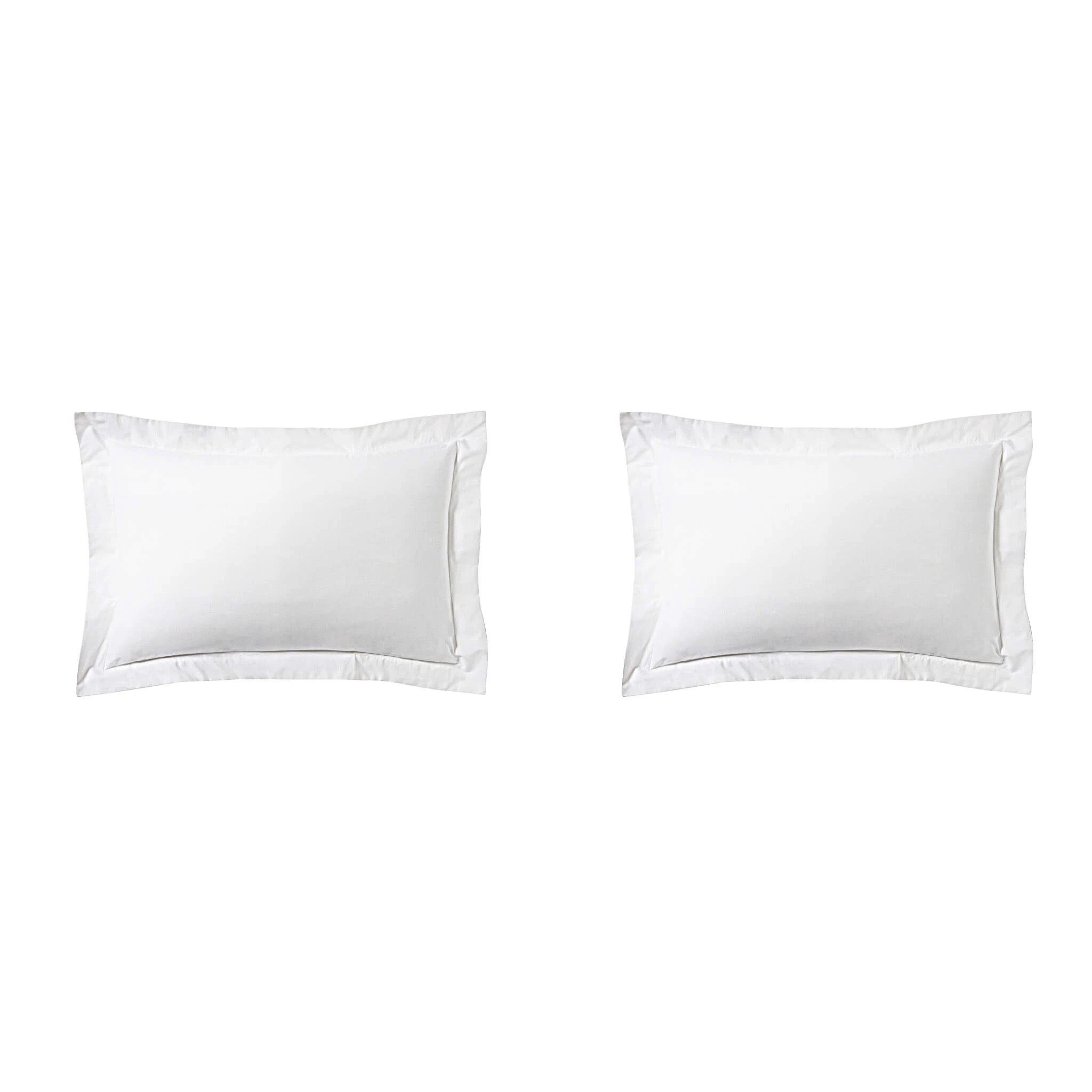 Lot De 2 Taies D'oreiller Blanc 100% Lin 5 Lot De 2 Taies D'oreiller Blanc 100% Lin – Image 3