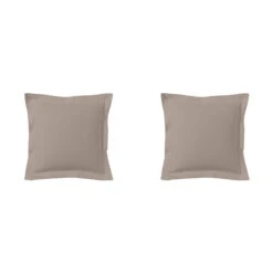 Lot De 2 Taies D'oreillers Percale Lin