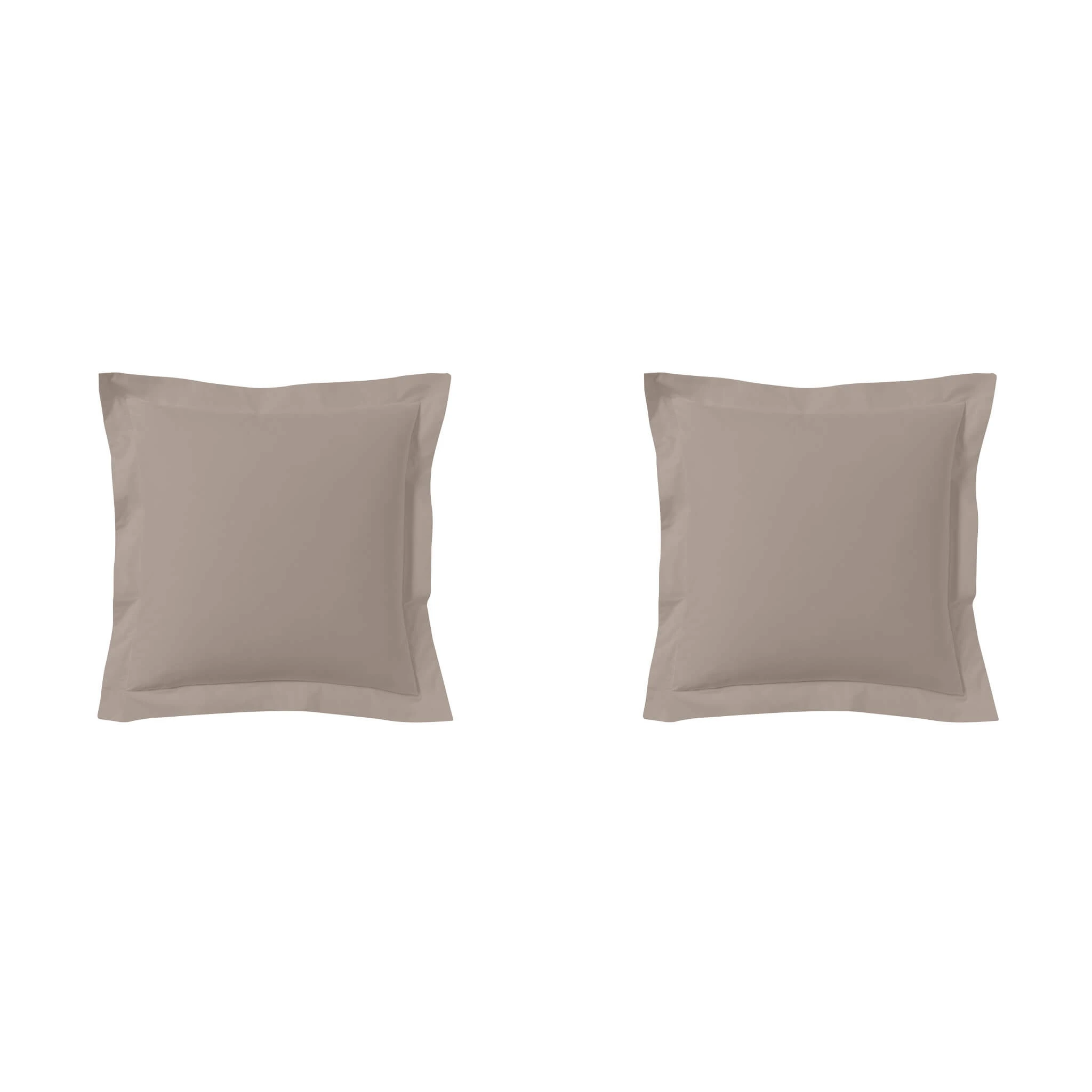 Lot De 2 Taies D'oreillers Percale Lin 3 Lot De 2 Taies D'oreillers Percale Lin