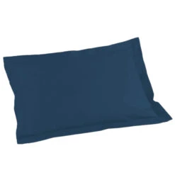 Taie D'oreiller Biolina En Coton Biologique 35 Taie D'oreiller Biolina En Coton Biologique -Terre de nuit boutique taie oreiller rectangle biolina bleu fond blanc 1