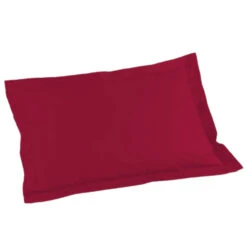 Taie D'oreiller Biolina En Coton Biologique 36 Taie D'oreiller Biolina En Coton Biologique -Terre de nuit boutique taie oreiller rectangle biolina bordeaux fond blanc 1