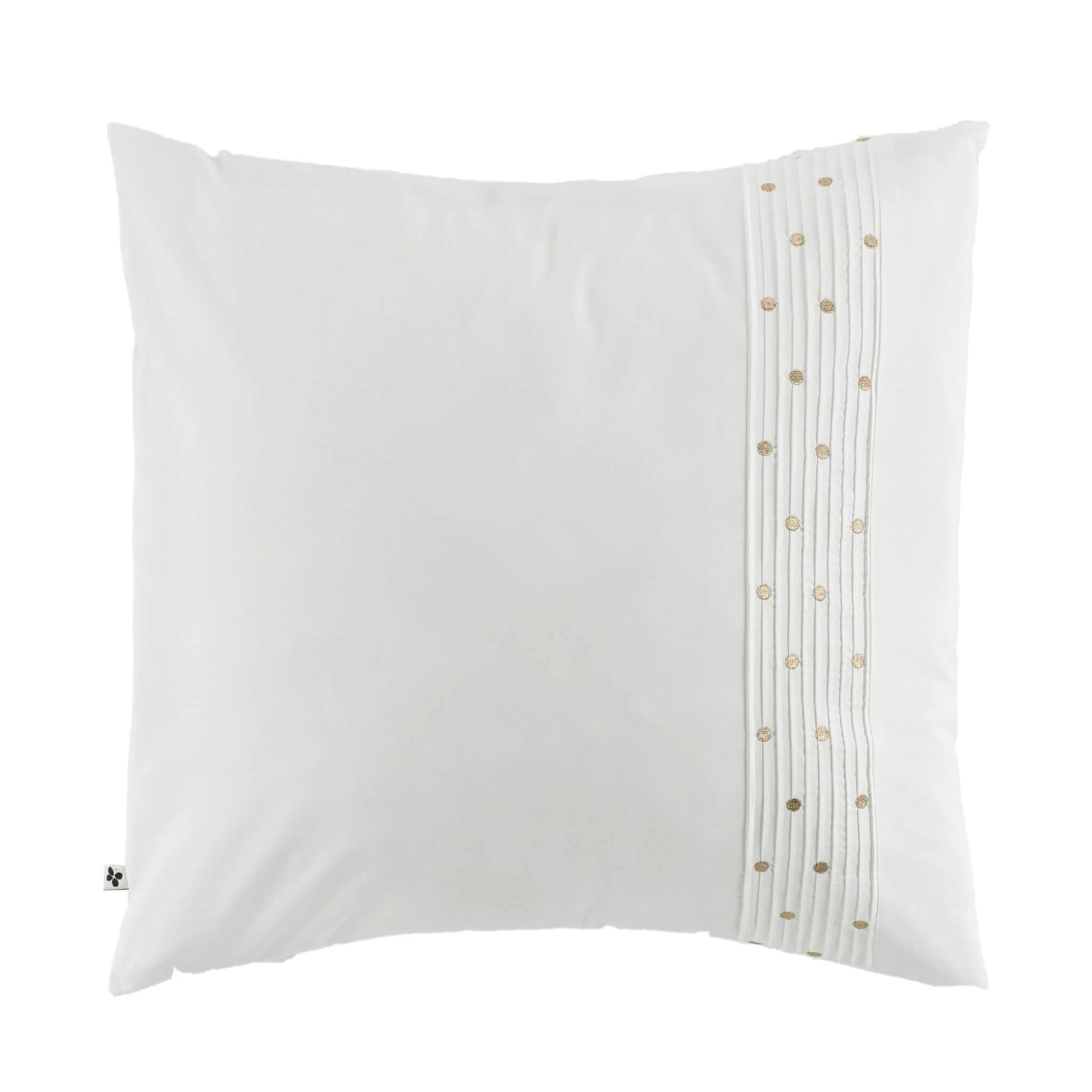 Taie D'oreiller Brodée Plis Religieuses Blanc 3 Taie D'oreiller Brodée Plis Religieuses Blanc