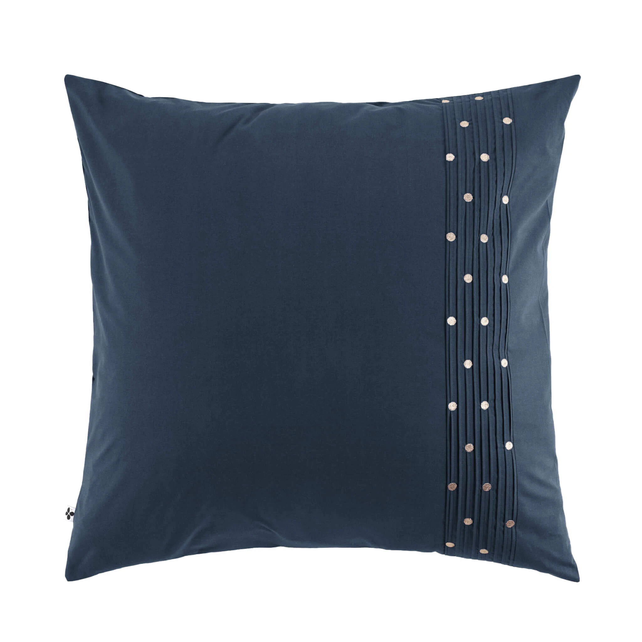 Taie D'oreiller Brodée Plis Religieuses Marine 3 Taie D'oreiller Brodée Plis Religieuses Marine