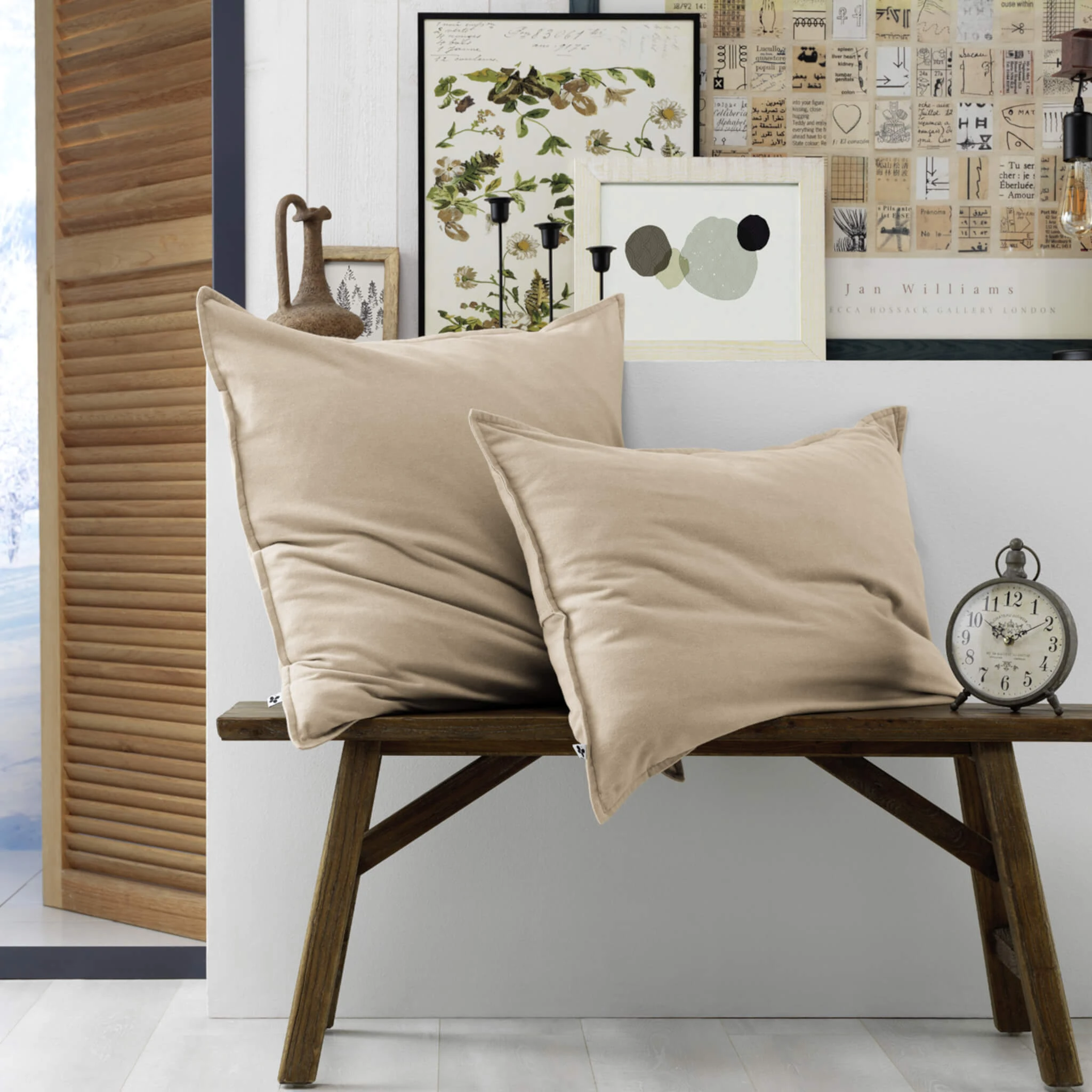 Taie D'oreiller Flanelle Beige 6 Taie D'oreiller Flanelle Beige – Image 4