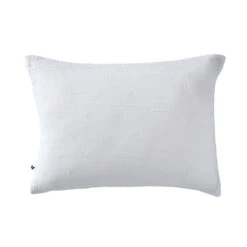 Taie D'oreiller Brodée Double Gaze De Coton Blanc 6 Taie D'oreiller Brodée Double Gaze De Coton Blanc -Terre de nuit boutique to boho blanc