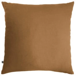 Taie D'oreiller Double Gaze De Coton Marron