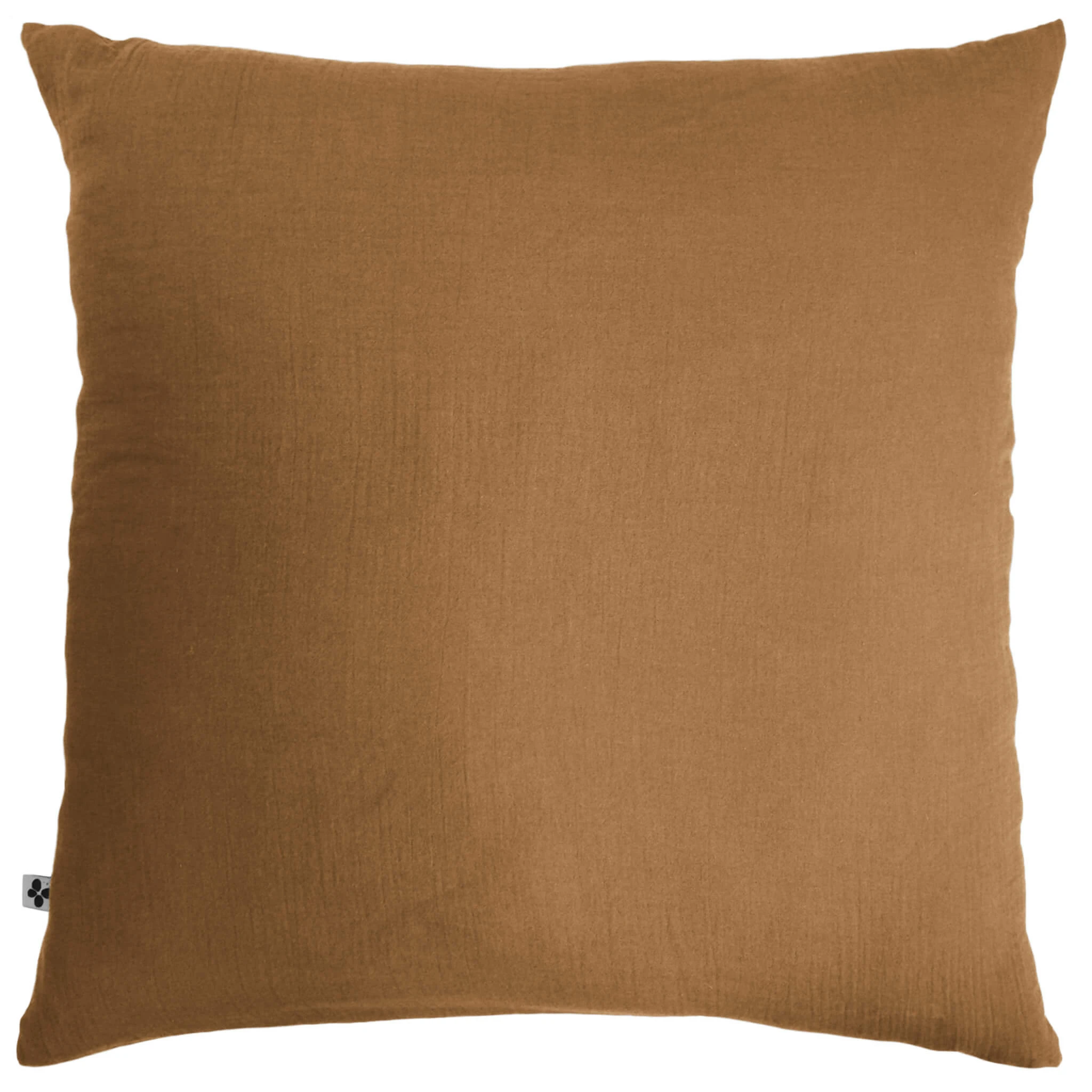 Taie D'oreiller Double Gaze De Coton Marron 3 Taie D'oreiller Double Gaze De Coton Marron