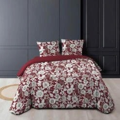 Parure De Lit Milady Bordeaux