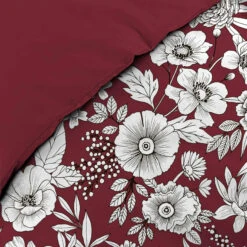 Alternative view of Parure De Lit Milady Bordeaux