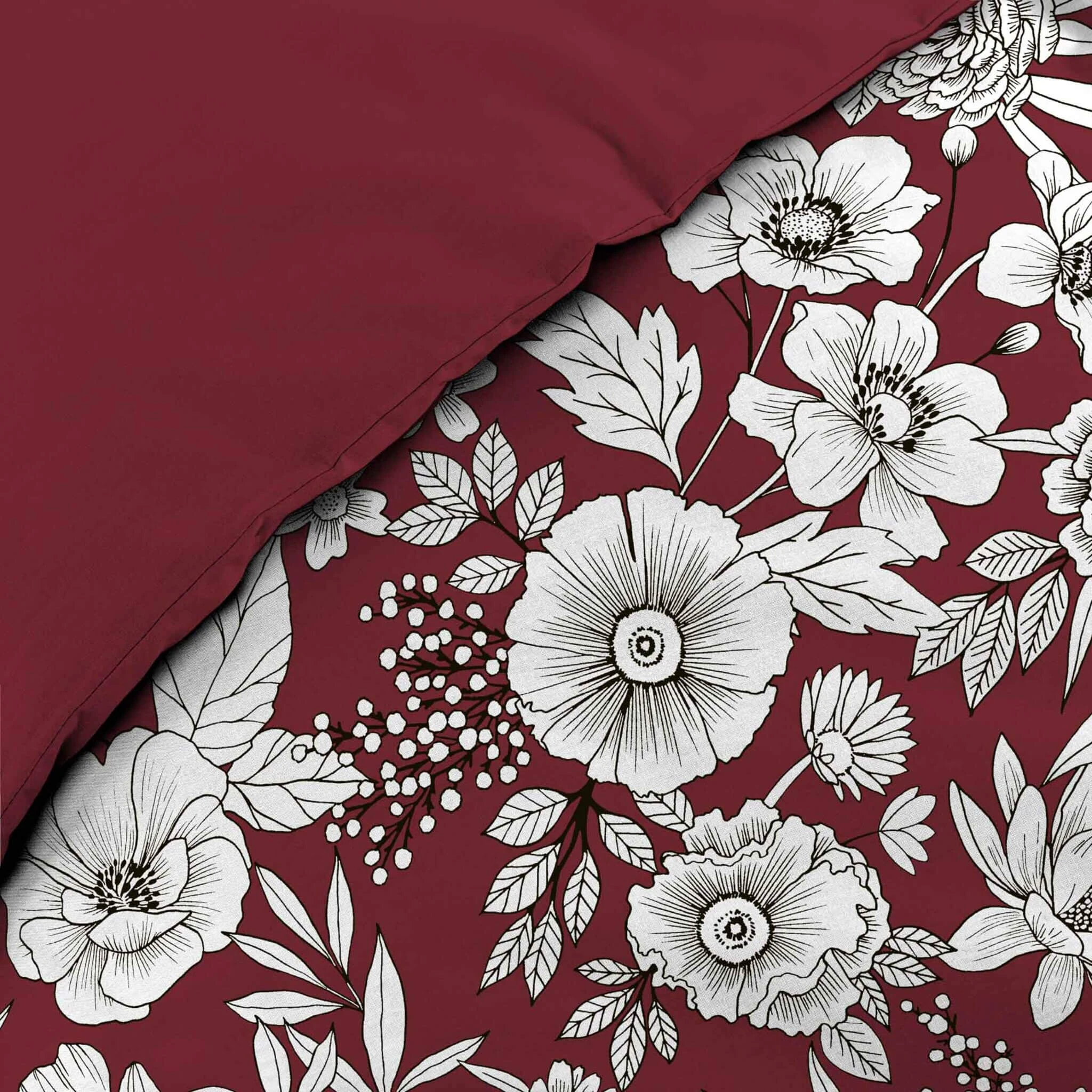 Parure De Lit Milady Bordeaux 4 Parure De Lit Milady Bordeaux – Image 2