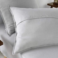 Taie D'oreiller Flanelle Gris -Terre de nuit boutique zoom to candice gris